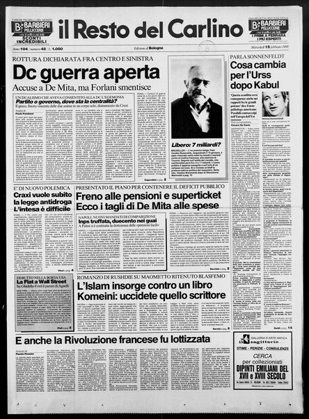 Il Resto del Carlino : giornale dell'Emilia